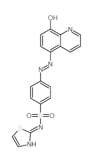 4-[(2Z)-2-(8-oxoquinolin-5-ylidene)hydrazinyl]-N-(1,3-thiazol-2-yl)benzenesulfonamide picture