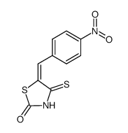5-(4-nitro-benzylidene)-4-thioxo-thiazolidin-2-one结构式