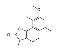 8-methoxy-3,6,9-trimethyl-3a,4,5,9b-tetrahydro-3H-benzo[g][1]benzofuran-2-one Structure