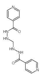 isonicotinic acid 2,2'-methylenedihydrazide Structure