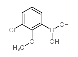 3-氯-2-甲氧基苯硼酸结构式