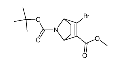 7-(叔丁基) 2-甲基3-溴-7-氮杂双环[2.2.1]庚-2,5-二烯-2,7-二羧酸酯结构式
