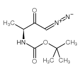 (3S)-3-boc-氨基-1-二氮杂-2-丁酮结构式