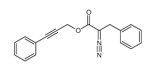 2-diazo-3-phenylpropionic acid 3-phenylprop-2-ynyl ester Structure