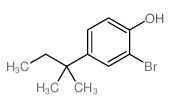 2-溴-4-(叔-戊基)苯酚结构式