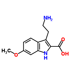3-(2-Aminoethyl)-6-methoxy-1H-indole-2-carboxylic acid结构式