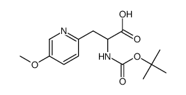 3-(5-甲氧基-2-吡啶)-N-boc-dl-丙氨酸结构式