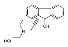 9-(3-(Diethylamino)-1-propynyl)fluoren-9-ol hydrochloride Structure
