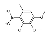 (2,3,4-trimethoxy-6-methylphenyl)boronic acid结构式