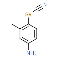 Selenocyanic acid 4-amino-2-methylphenyl ester Structure