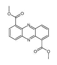 Phenazine-1,6-dicarboxylic acid dimethyl ester Structure