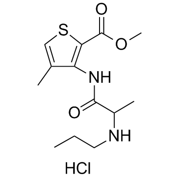 Articaine hydrochloride Structure