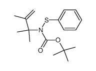 N-tert-butyloxycarbonyl-N-(1,1,2-trimethyl-2-propenyl)benzenesulfenamide结构式