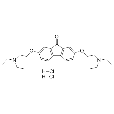 Tilorone dihydrochloride structure