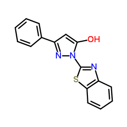 1-(1,3-benzothiazol-2-yl)-3-phenyl-1H-pyrazol-5-ol Structure