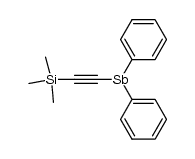 diphenyl(trimethylsilylethynyl)stibine Structure