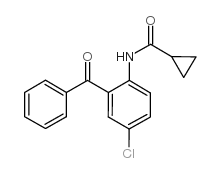 2-环丙基甲酰胺咪唑-5-氯苯甲酮结构式