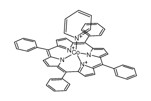 5,10,15,20-tetraphenyl-21H,23H-porphinecobalt(II) pyridine结构式