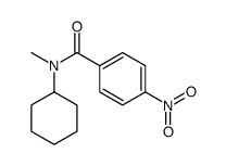 N-cyclohexyl-N-methyl-4-nitrobenzamide结构式