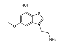 5-Methoxy-3-(β-aminoaethyl)-benzo[b]thiophen-Hydrochlorid Structure
