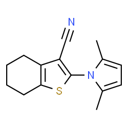 2-(2,5-DIMETHYL-1H-PYRROL-1-YL)-4,5,6,7-TETRAHYDRO-1-BENZOTHIOPHENE-3-CARBONITRILE结构式
