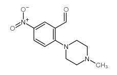 2-(4-甲基哌嗪)-5-硝基苯甲醛结构式