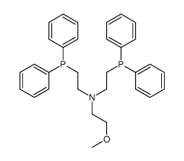 N,N-bis(2-diphenylphosphanylethyl)-2-methoxyethanamine结构式