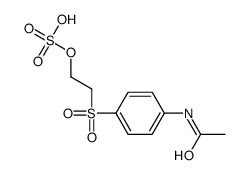 2-(4-acetamidophenyl)sulfonylethyl hydrogen sulfate结构式