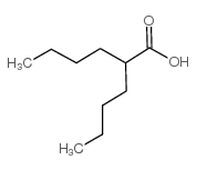 Hexanoic acid, 2-butyl- Structure