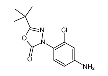 3-(4-amino-2-chlorophenyl)-5-(1,1-dimethylethyl-1,3,4-oxadiazol-2(3H)-one Structure