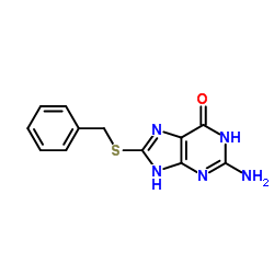 2-amino-8-(benzylthio)-9H-purin-6-ol结构式