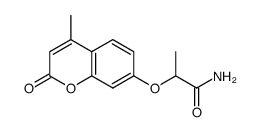 2-((4-methyl-2-oxo-2H-chromen-7-yl)oxy)propanamide Structure