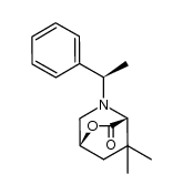(1R,4R)-8,8-dimethyl-5-((R)-1-phenylethyl)-2-oxa-5-azabicyclo[2.2.2]octan-3-one结构式
