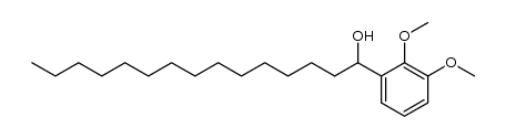 (+/-)-1-hydroxy-1-(2.3-dimethoxy-phenyl)-pentadecane Structure