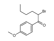 2-bromo-1-(4-methoxyphenyl)hexan-1-one Structure