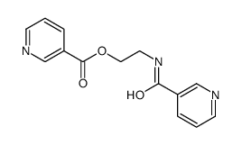 2-(pyridine-3-carbonylamino)ethyl pyridine-3-carboxylate结构式