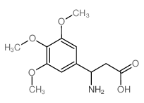 3-氨基-3-(3,4,5-三甲氧基苯基)-丙酸结构式