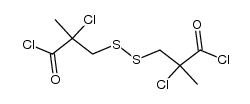 α,α'-dichloro-β,β'-dithiodiisobutyryl dichloride Structure