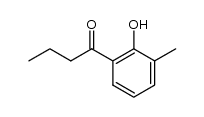 1-(2-hydroxy-3-methyl-phenyl)-butan-1-one结构式