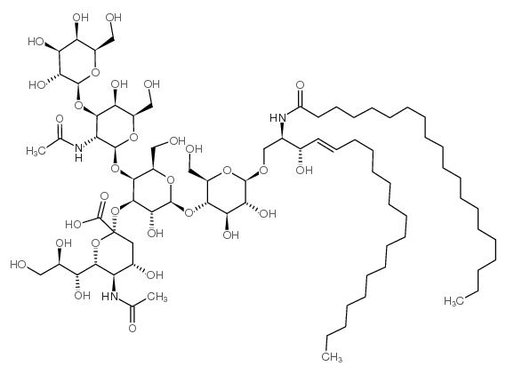GM1 神经节苷脂钠盐,来源于猪脑结构式