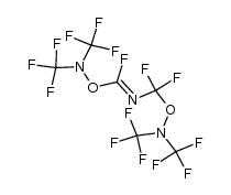 perfluoro-[1,3-bis(dimethylamino-oxy)-2-azapropene] Structure