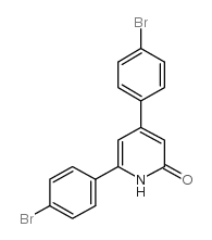4,6-双(4-溴苯基)-2(1h)-吡啶酮结构式