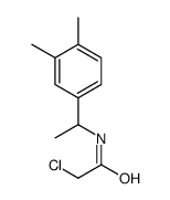 2-氯-N-[1-(3,4-二甲基苯基)乙基]乙酰胺结构式