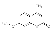 2H-1-Benzothiopyran-2-one,7-methoxy-4-methyl-结构式