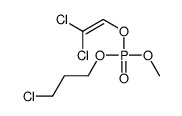 3-chloropropyl 2,2-dichloroethenyl methyl phosphate Structure