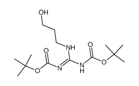 3-(di-tert-butoxycarbonylguanidino)propanol Structure