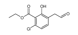 2-(4-chloro-3-ethoxycarbonyl-2-hydroxyphenyl)acetaldehyde结构式