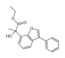 ethyl α-hydroxy-α-methyl-3-phenylbenzofuran-7-acetate Structure