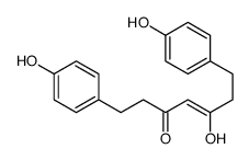 5-hydroxy-1,7-bis(4-hydroxyphenyl)hept-4-en-3-one结构式
