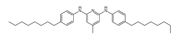 4-methyl-2-N,6-N-bis(4-octylphenyl)pyridine-2,6-diamine结构式